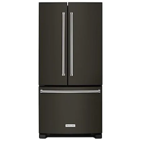 22 Cu. Ft. 33-Inch Width Standard Depth French Door Refrigerator with Interior Dispenser